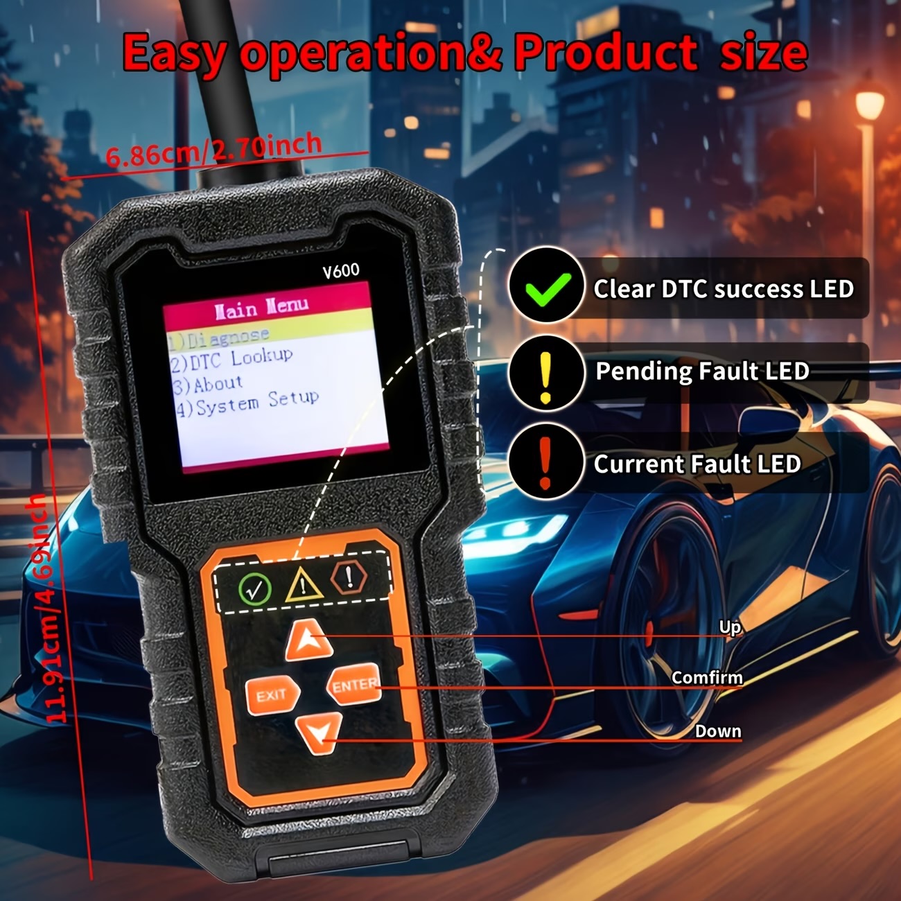 Scanner Diagnostico V600 OBD2, - Health & Wellness Unlimited recensione e prezzo